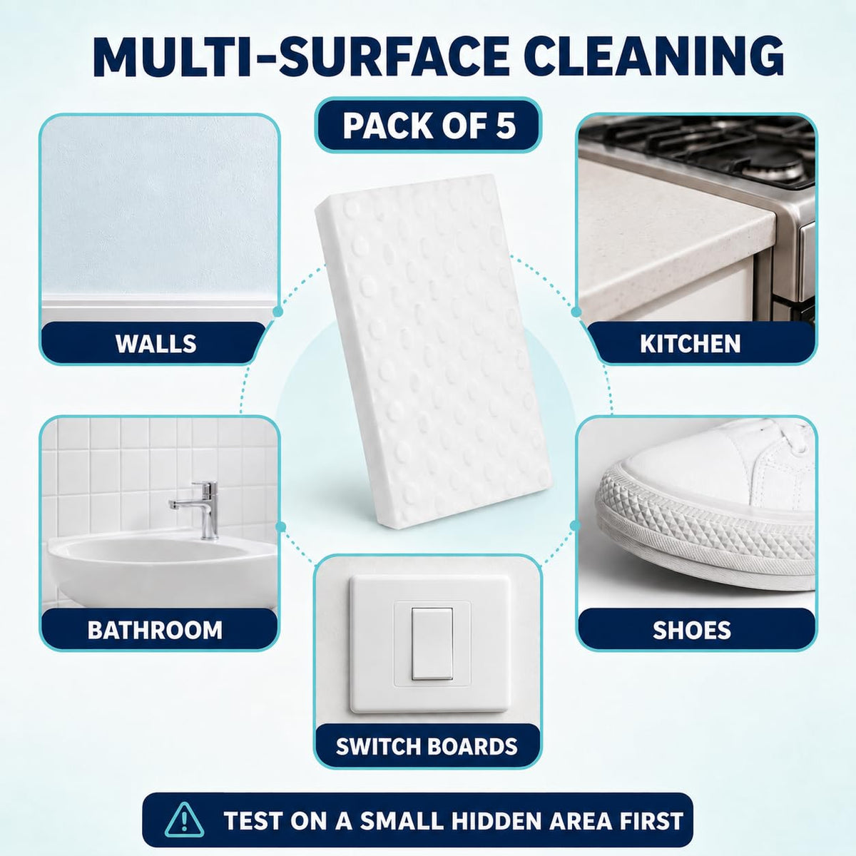 All-In-One Stain Eraser Mop (Pack of 5 / Pack of 10)