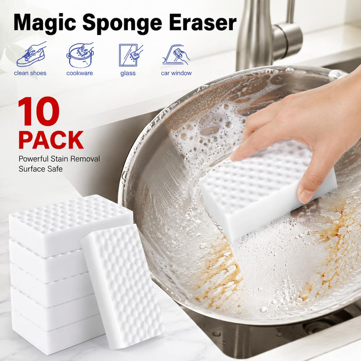 All-In-One Stain Eraser Mop (Pack of 5 / Pack of 10)